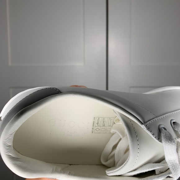 Gucci Ace Interlocking G Logo White Leather Sneakers - Picture 5 of 12